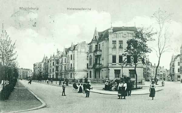 Der Hohenstaufenring Ecke Ludolfstraße um 1909