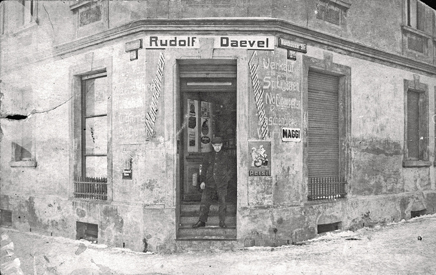 Bodestraße 5 Ecke Nordhäuser Straße - Kolonialwarenhandlung Rudolf Daevel, Lemsdorf