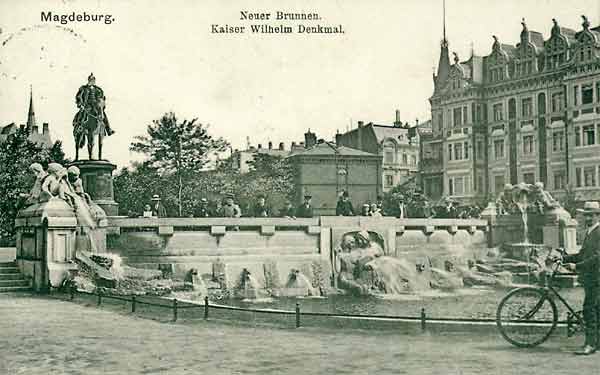 Neuer Brunnen auf dem Kaiser-Wilhelm-Platz 