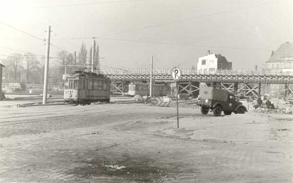 Bau der Westtangente 08.03.1974